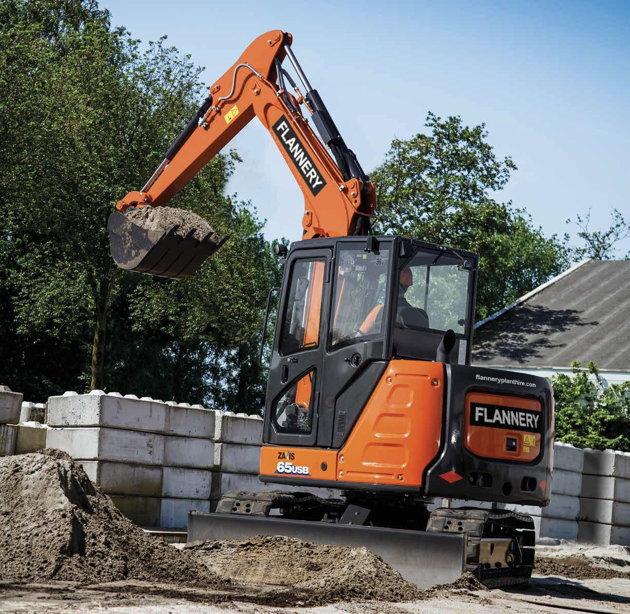 Hitachi ZX65USB-5A | Plant Hire UK | Flannery Plant Hire