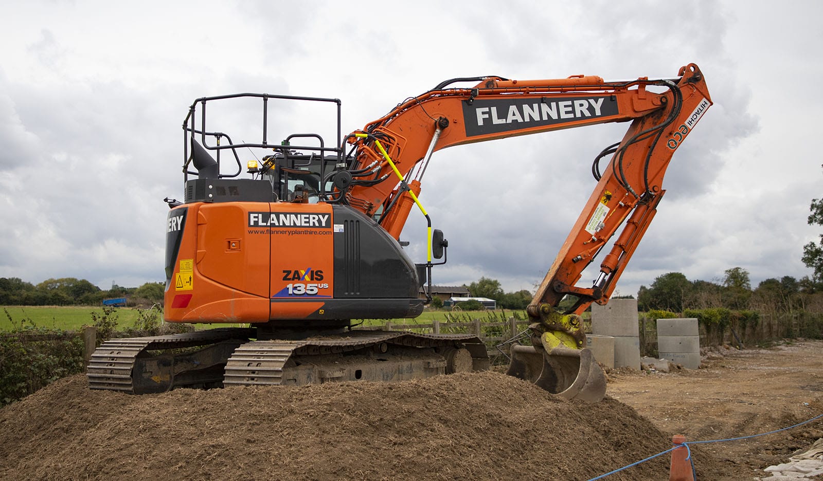 Hitachi Zaxis ZX135US-6 | Plant Hire UK | Flannery Plant Hire