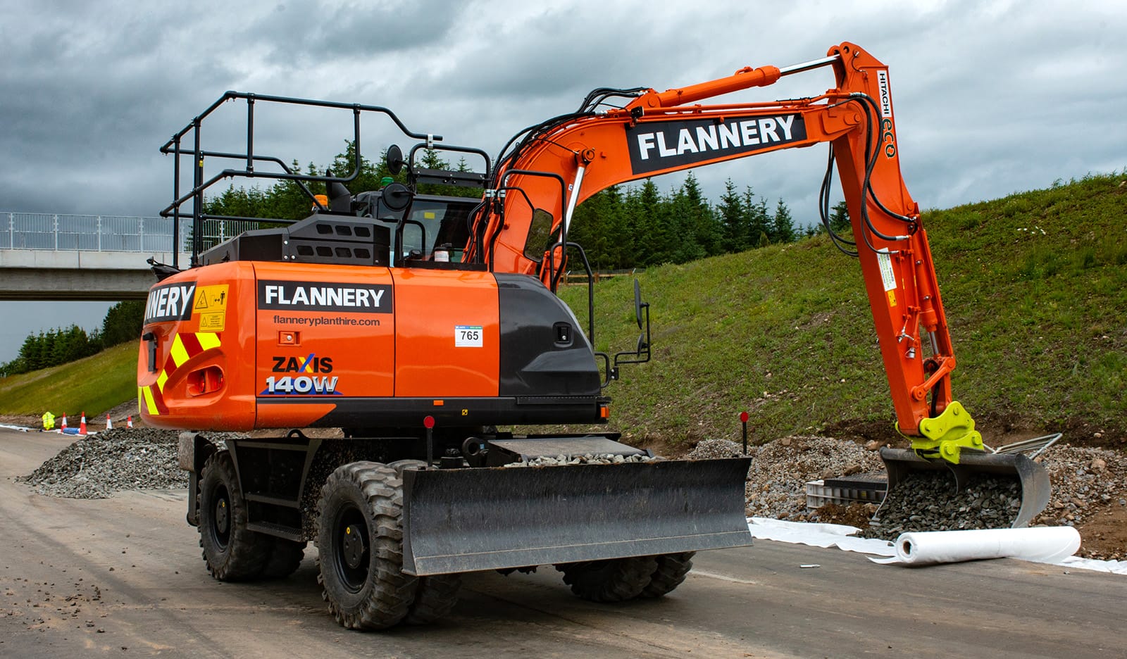 Hitachi Zaxis ZX140W | Plant Hire UK | Flannery Plant Hire