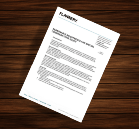 Flannery Plant Hire Reasonable Adjustments and Special Considerations Policy