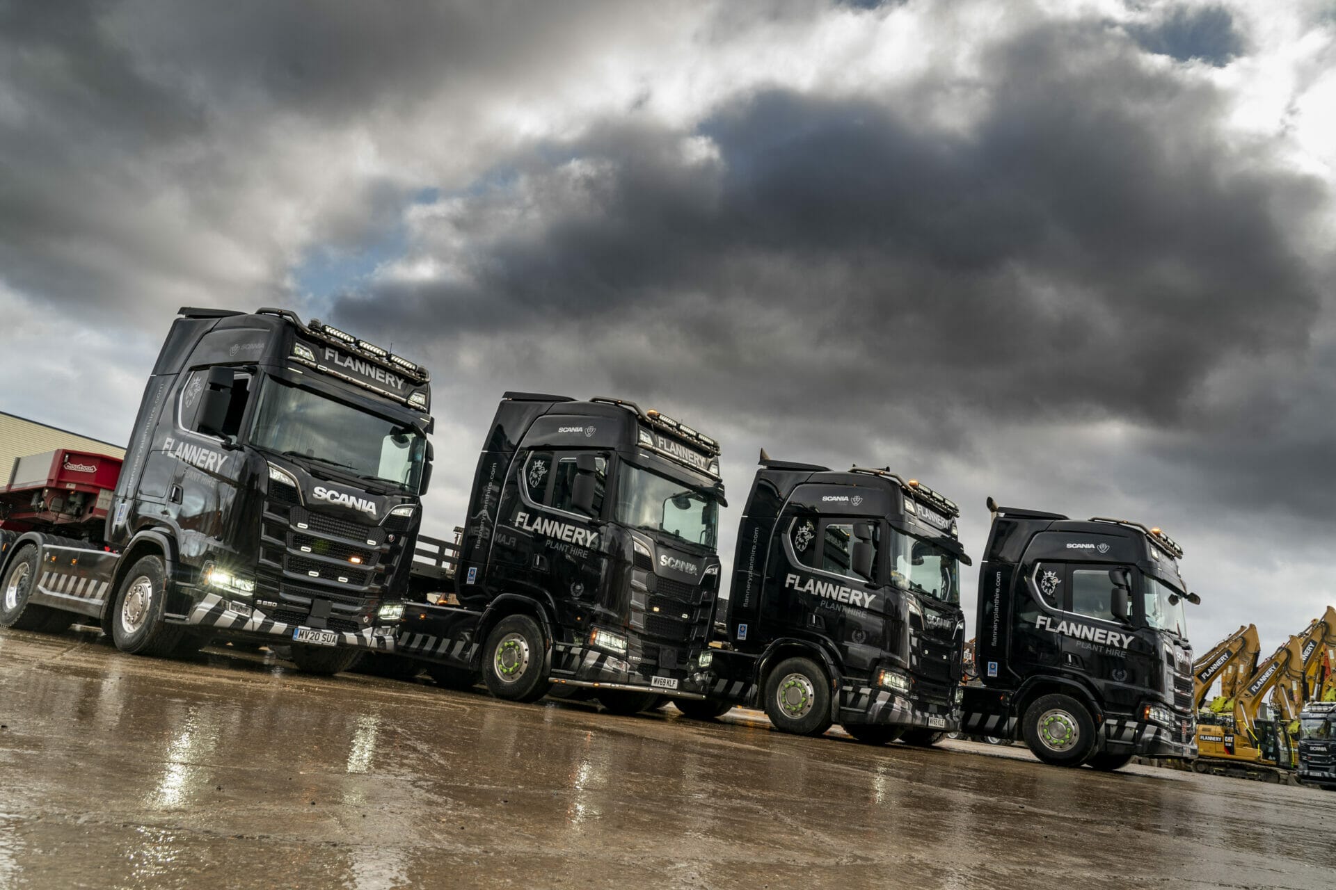 Flannery Plant Hire Transport Fleet